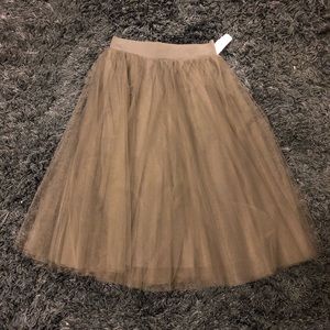 Charcoal Grey Tulle Skirt